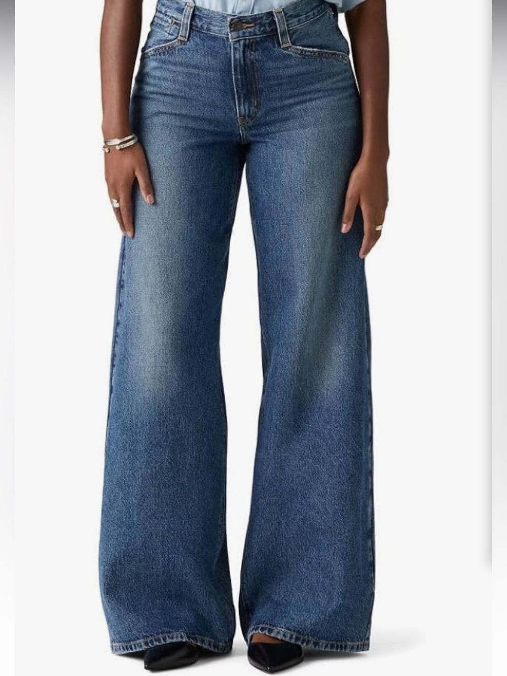 Levi’s 94 Baggy Wide Leg Women’s Jeans - washed Blue